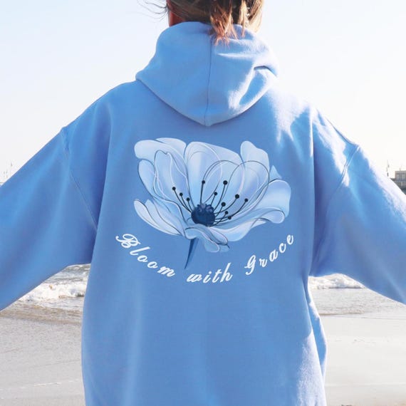 Blusa de moletom Bloom with Grace Anemone Flower Cottagecore