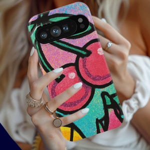 Etui na telefon Y2K Cherry, Retro Fruit Pop Art, Alt Girl Estetyka, Google Pixel 9 8 7 6 Pro XL 5G