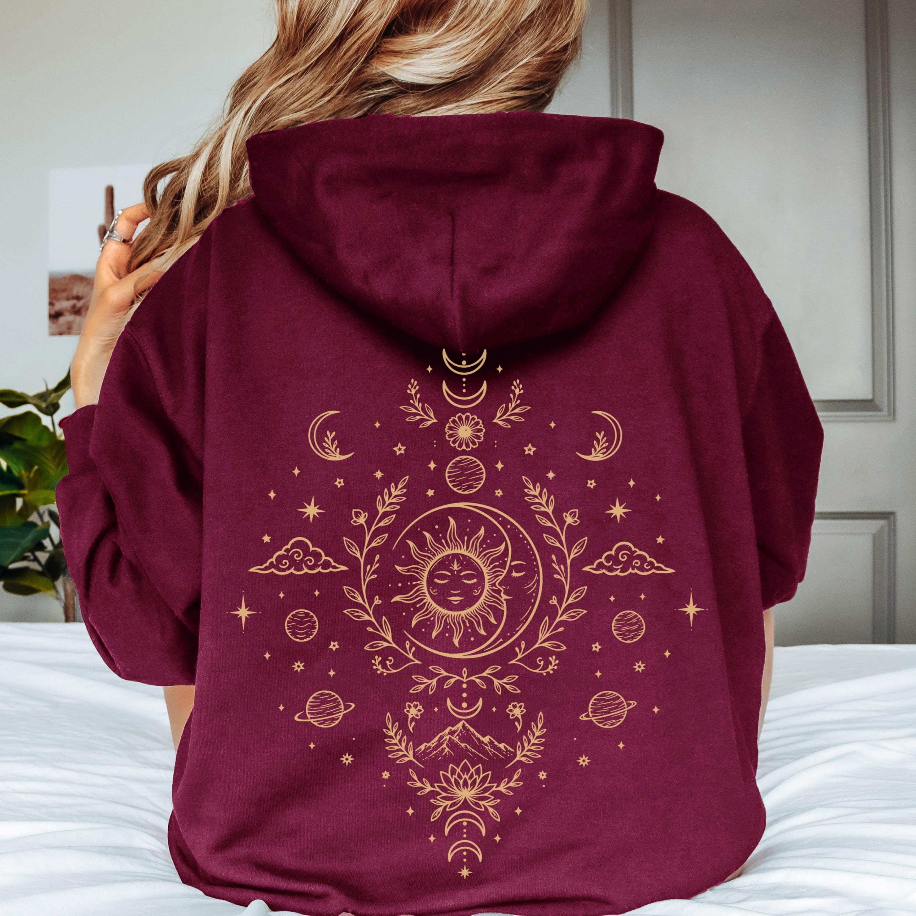 Sun and Moon Zip Hoodie - Etsy