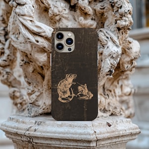 Medieval Rat King Battle Dark Academia Weirdcore iiPhone Case 17 16 15 14 13 12 Plus Pro Max, Samsung Galaxy S23 S24 S25, Google Pixel 9 8 7