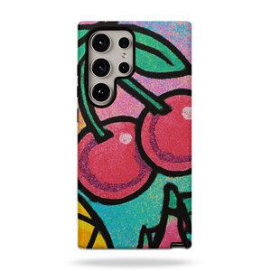Y2K Kirsche Handyhülle, Retro Fruit Pop Art, Alt Girl Aesthetic, Samsung Galaxy S23 S24 S25 Plus Ultra Ultra
