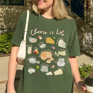 Cheese Is Life Unisex T-Shirt, Funny Cheese Lover Tee, Gift for Cheese Enthusiasts, Cute Foodie Apparel, Funny Foodie T-Shirt