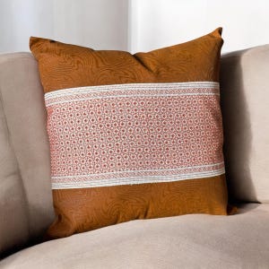 Hand embroidered cushion