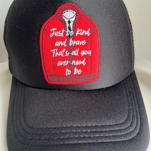 Black Trucker Hat – Adjustable Snapback with Fun Patch