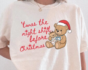 Nicu Bear Christmas Shirt, Nicu Christmas Shirt, Nicu Nurse Christmas Shirt, Neonatal Icu Shirt, Neonatal Nurse Shirt, Nicu Tshirt,Nurse Tee
