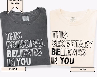 School Principal Shirt, Assistant Principal Shirt, Guidance Counselor Shirt, School Secretary Shirt, School Staff Shirt, Custom School Shirt