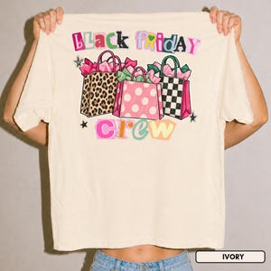 Black Friday Crew Shirt, Black Friday Group Shirt, Comfort Colors Girls Shopping Tee, Christmas Squad T-Shirt, Thanksgiving Shopping Top
