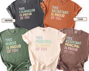 School Principal Shirt, Assistant Principal Shirt, Guidance Counselor Shirt, School Secretary Shirt, School Staff Shirt, Custom School Shirt