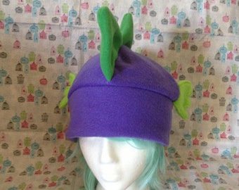Spike from My Little Pony: Friendship is Magic Inspired Fleece Hat Handmade