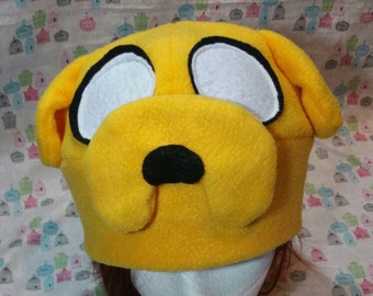 Adventure Time Jake the Dog Inspired Fleece Hat Handmade