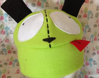 Gir from Invader Zim Inspired Fleece Hat Handmade