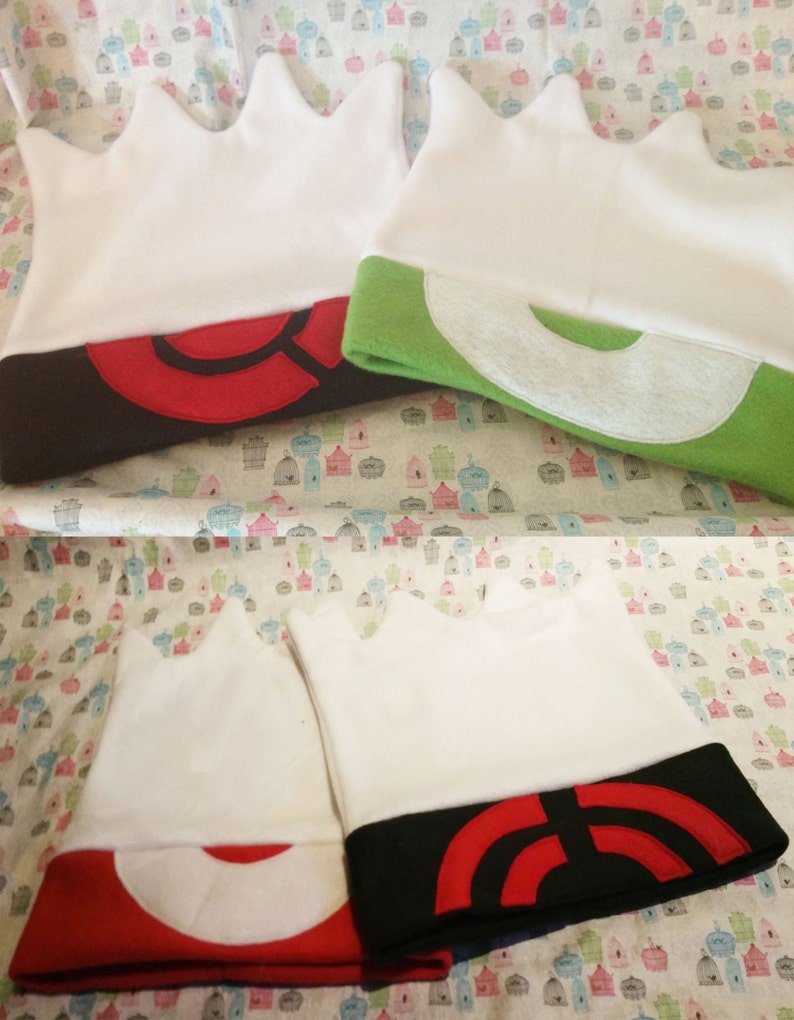 Handmade Pokemon Trainer Brendan Manga/Sapphire/Ruby/Emerald/Omega Ruby/Alpha Sapphire Inspired Fleece Hat - Choose You Color! image 1