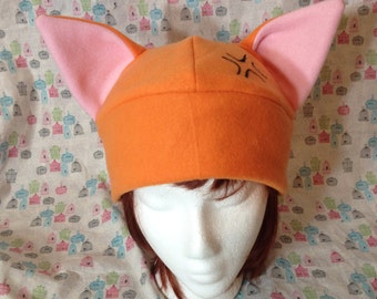 Kyo Sohma from Fruits Basket Inspired Fleece Cat Hat Handmade