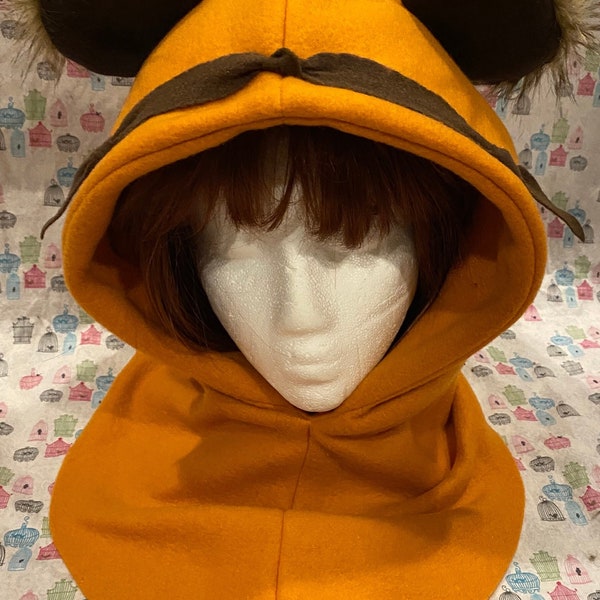 Ewok de Star Wars Fleece Inspired Hood hecho a mano