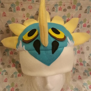 Stormfly the Deadly Nadder from How to Train Your Dragon Inspired Fleece Hat Handmade