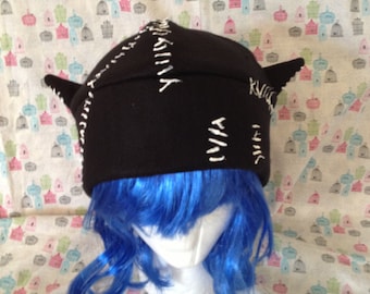 Catwoman Inspired Fleece Hat Handmade