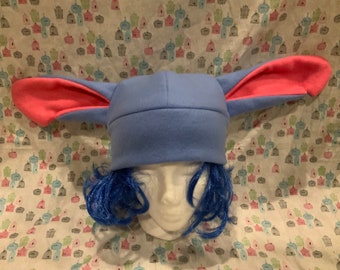 Stitch from Lilo and Stitch Inspired Handmade Fleece Hat