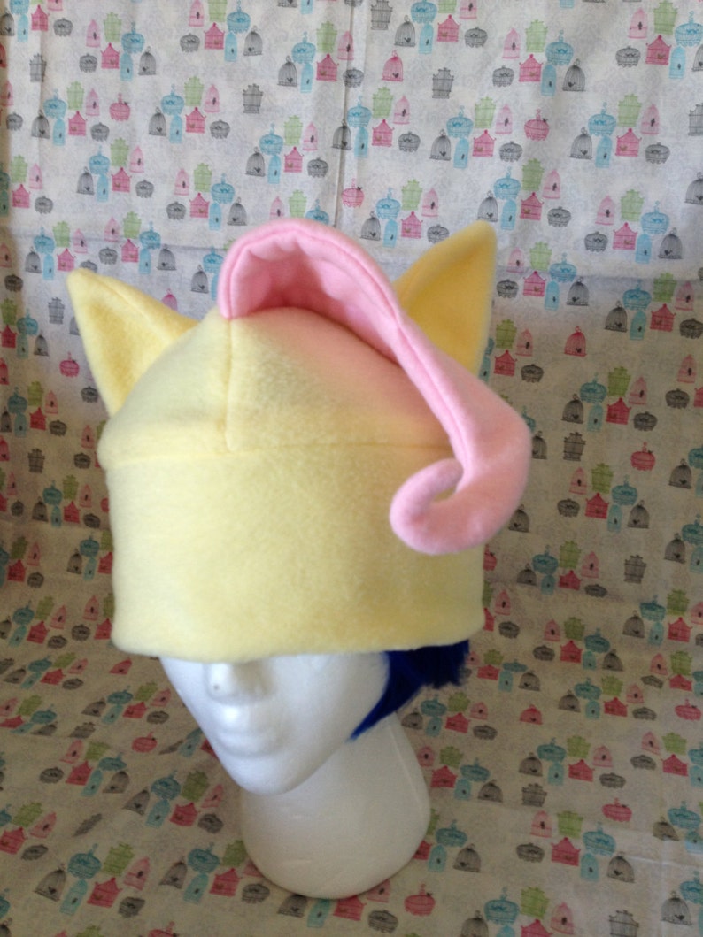 Fluttershy from My Little Pony: Friendship is Magic Inspired Fleece Hat Handmade image 1