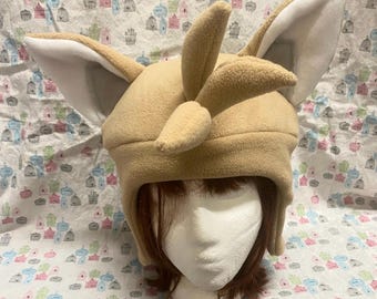 Tails the Fox AKA Miles Prower Inspired Fleece Hat Handmade
