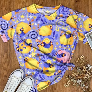 Mareep Graphic T-shirt Cute Pastel Sheep Pattern Unisex Retro Fantasy Tee Cozy Vintage Aesthetic Shirt Mareep Shirt Gifts