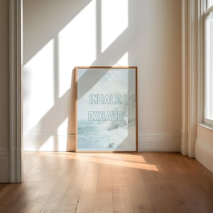 Pilates-Poster | Pilates Druck | Haus Fitnessstudio Dekor | einatmen ausatmen | Dopamin Dekor | Turnbeutel Dekor | Pilates Dekor | Digitaldruck