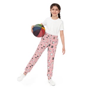 Hello Kitty Youth Joggers, Cute Cartoon Character Sweatpants, Kids Lounge Pants, Toddler Casual Bottoms, Fun Playwear, Girls Pajama Trousers