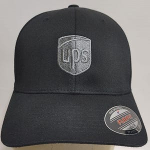 UPS Flexfit Hat - Black - Grey Logo