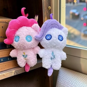 Kawaii My Little Pony Plush Backpack Pendant Keychain Unicorn Twilight Sparkle Fluttershy Pinkie Pie Cute Bag Decoration Toy Gift - Z325