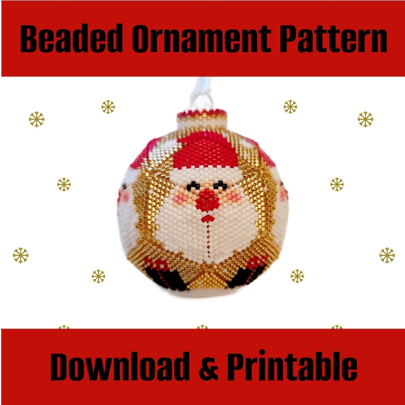 Santa Claus White Bead - Etsy