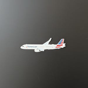 Airplane sticker American Airlines A321 Super matte vinyl *mix and match