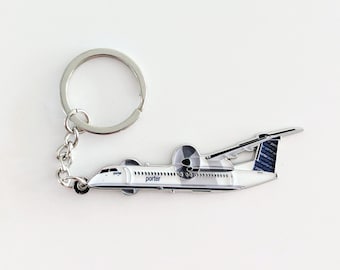 Porte-clés en métal Porter Airlines DASH-8 Q400