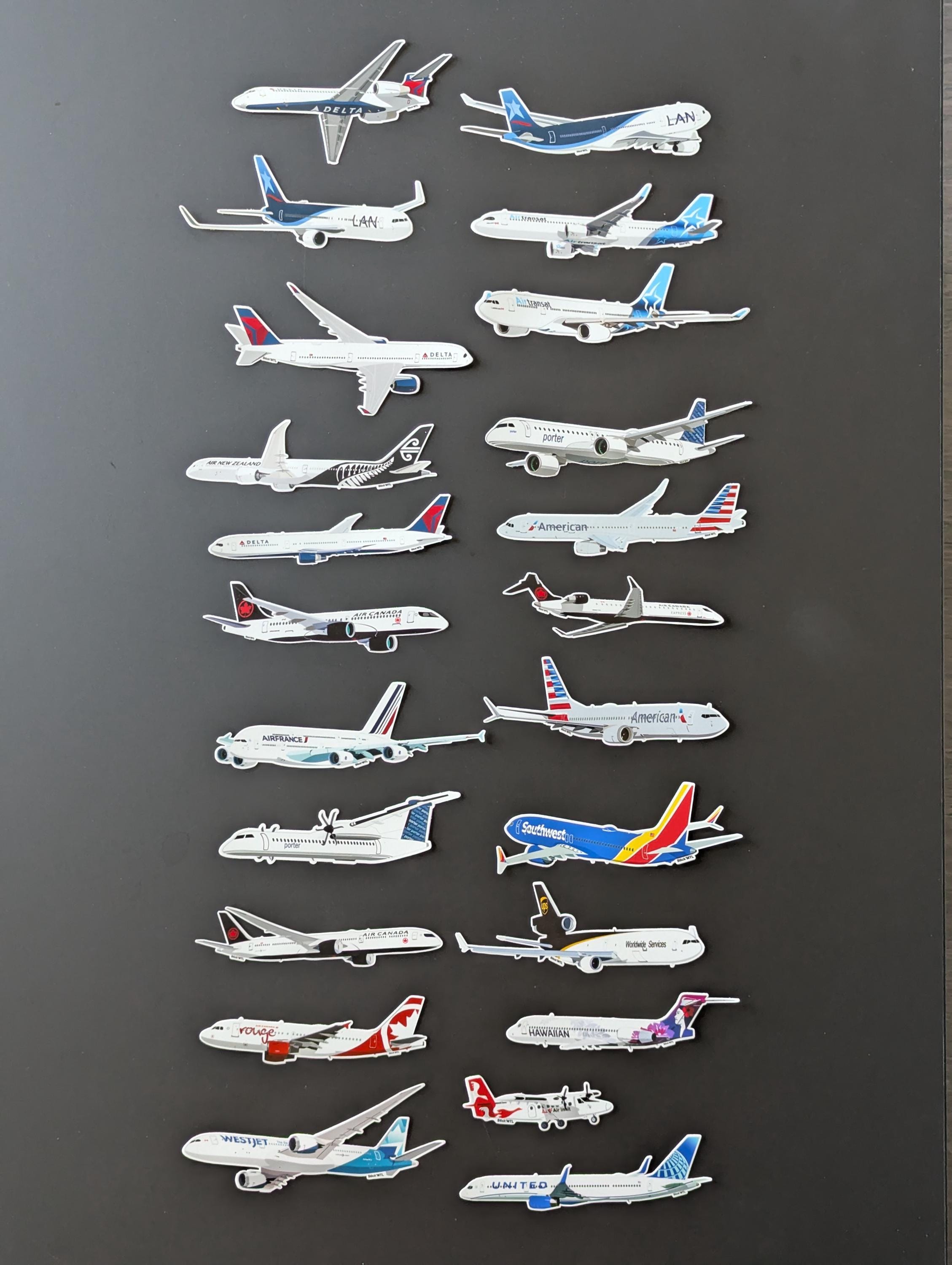 Airplane Sticker Delta Airlines B717-200 Super Matte Vinyl *mix and ...
