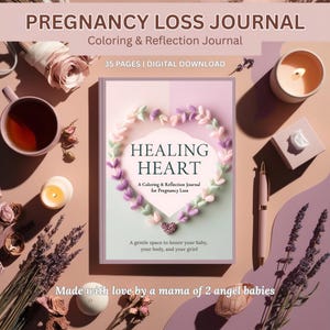 Pregnancy Loss Journal PDF: Healing Prompts & Coloring Pages (Digital Download)