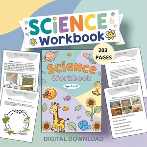 Science Activity Workbook for Kids, 203 Printable STEM Worksheets & Experiments PDF