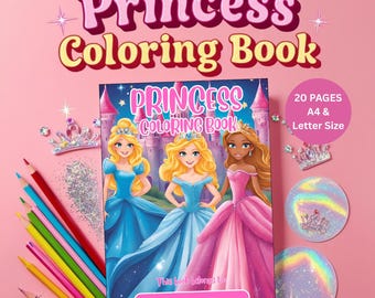 Dibujos de princesas para colorear en PDF: 20 diseños de cuentos de hadas para niños