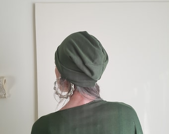Soft Boho Beanie Stretch Slouch Hat Fall Winter Spring Slouchy Hipster Cozy Sweater Knit Cancer Toques Poly/Rayon/Spandex - One Size
