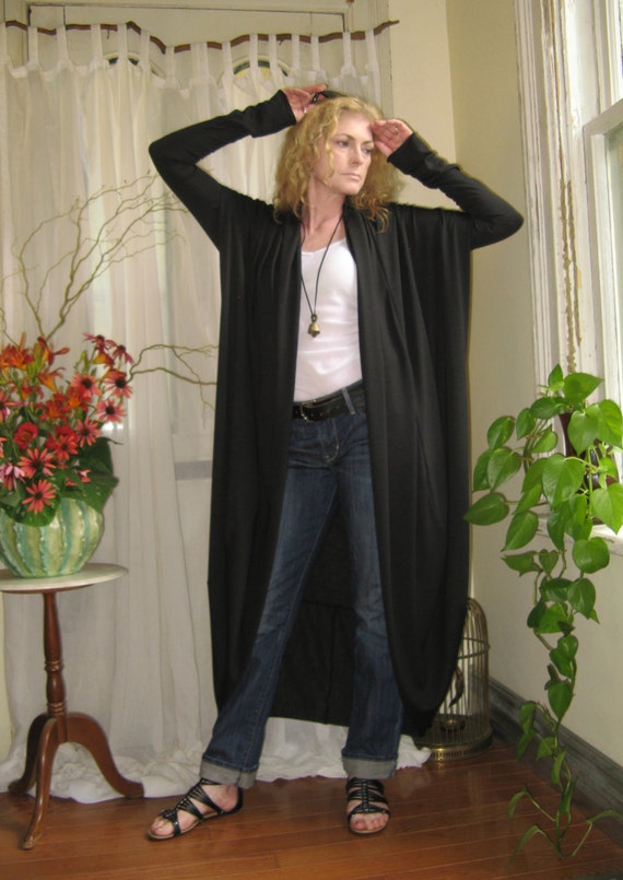extra long sweater duster