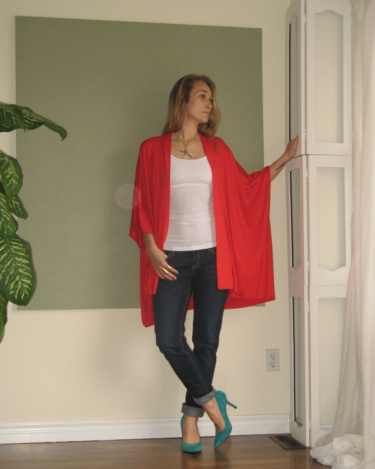 lightweight jersey cardigan