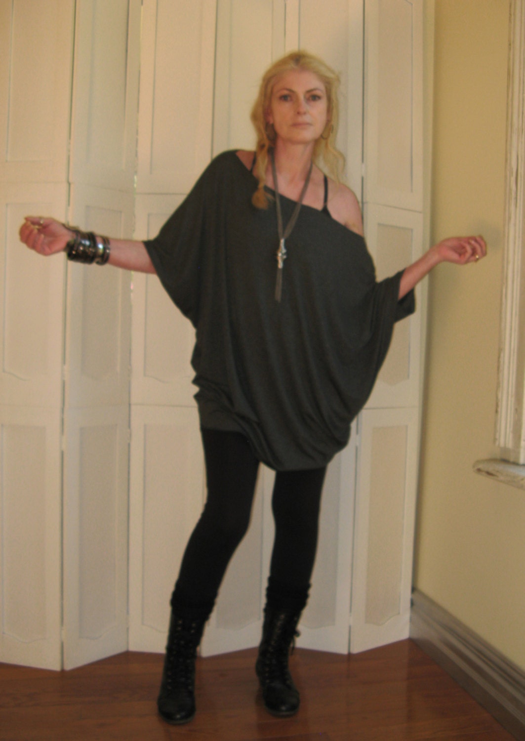 Oversized Off the Shoulder Dresses