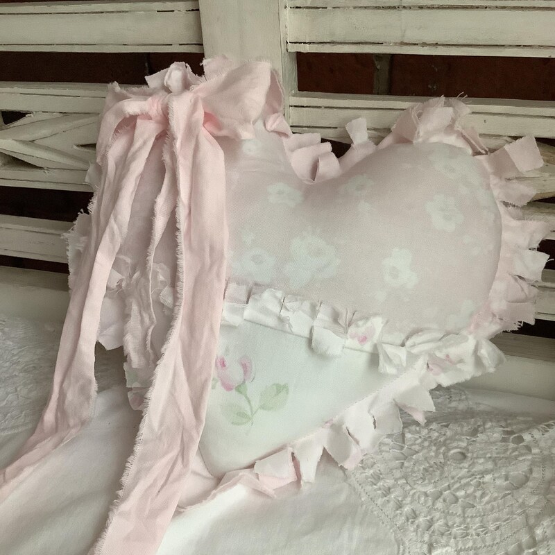 Pink Heart Pillow