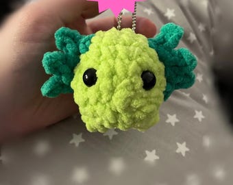 No Sew Axolotl Keychain Crochet Pattern: Beginner-Friendly (PDF Digital Pattern)