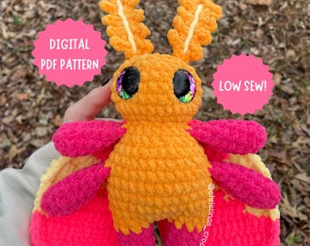 Rosy Maple Moth Crochet Pattern: Marisol Amigurumi (PDF Digital Pattern)