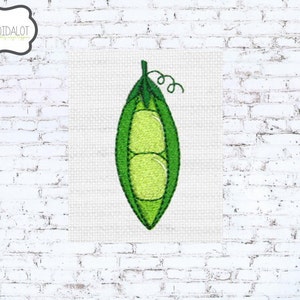 Peas machine embroidery design. Super cute baby embroidery design. Pea design makes a great twin embroidery.