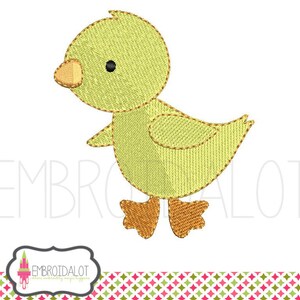 Chicken machine embroidery design. Cute little chicken fun farm embroidery embroidery. Perfect for spring embroidery projects to!