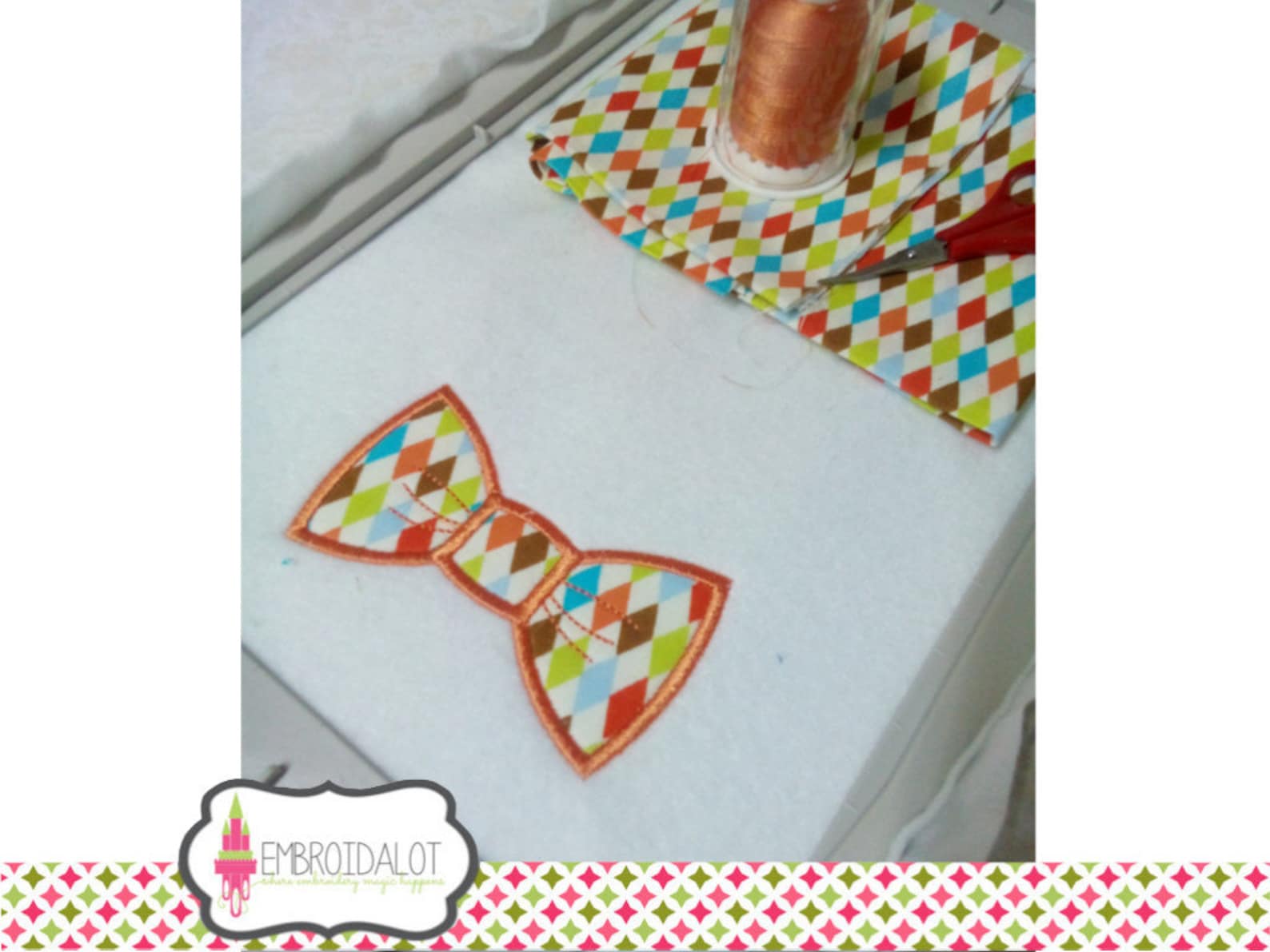 Bow Tie Applique Embroidery Design. Bowtie in 5 Sizes Boys Etsy