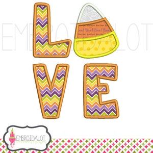 Candy Corn applique embroidery design. Cute halloween embroidery, 3 sizes. Halloween applique with candy corn.