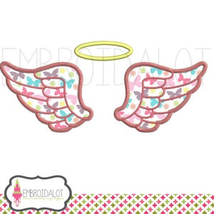 Angel monogram frame applique embroidery design. Angel applique machine embroidery. Three sizes monogram applique. Angel text frame.