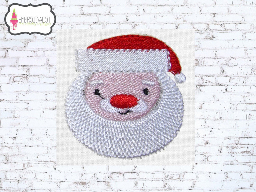 Embroidery Design Rocker Santa Santa Machine Embroidery Design. Two Mini Sizes. Cute Christmas ...