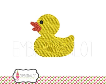 Rubber Duck machine embroidery design. Mini rubber duck embroidery, perfect for little and big kids.