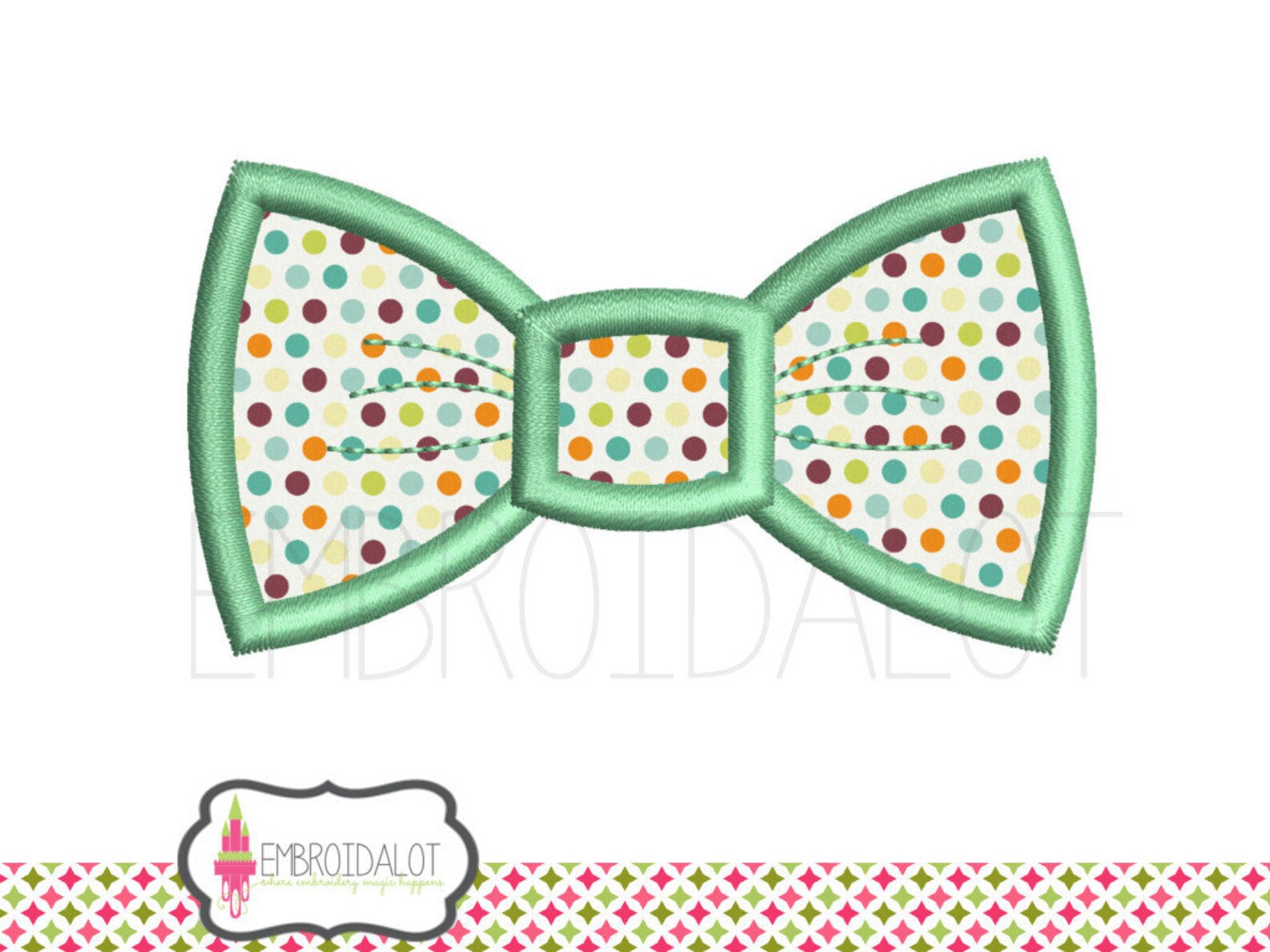 Bow Tie Applique Embroidery Design. Bowtie in 5 Sizes Boys Etsy